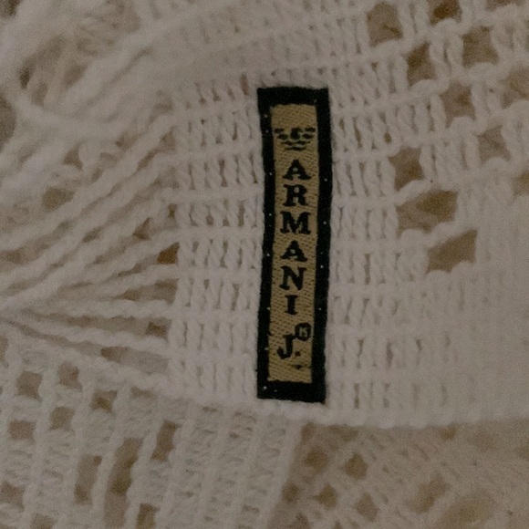 Armani SiminT Vintage Fringed Wrap is Beautiful & Elegant - EUC, Cotton, Italy - Picture 2 of 8